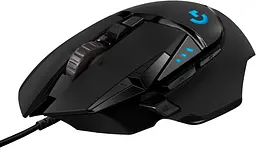 Ігрова дротова мишка Logitech G502 HERO / High Performance / Сенсор PMW3366 / 12 000 DPI / Black , Чорний