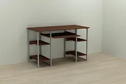 Комп'ютерний стіл Ferrum-decor Тім 75x140x70 сірий ДСП Венге 16мм (FRD-106115)