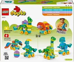 Конструктор LEGO DUPLO Town Динозаври на колесах 3в1 108 деталей (10451) - мініатюра 3