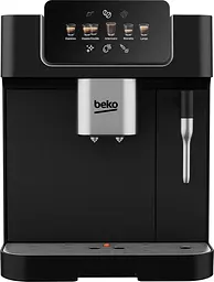 Кавомашина 2.0л, зерно, ручний капучинатор, авторецептів - 5, чорний Beko kuh0015218