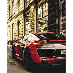 Картина за номерами на підрамнику Brushme Яскравий Porsche