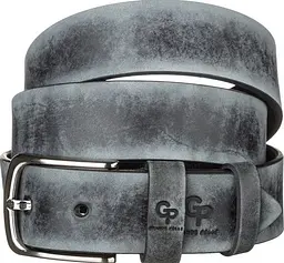 Ремінь чоловічий Grande Pelle 11064 шкіра сірий 120 см