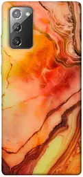 Чохол Demsky Червоний корал мармур для Samsung Galaxy Note 20