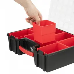 Органайзер для інструментів INTERTOOL BX-4034, 8 лотків, пластиковий, 41×33×11 см - мініатюра 4