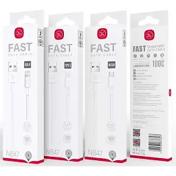 Кабель XO NB47 USB A - Lightning 2.0 білий - мініатюра 6