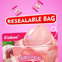 Желейні цукерки Cokoc Peeling Soft Candy White Peach 75г - мініатюра 4
