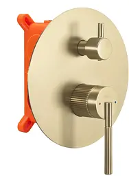 Душова система прихованого монтажу Rea Argon + BOX brushed gold REA-P7810 - мініатюра 2