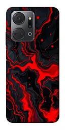 TPU чохол Demsky Black red marble для Huawei Honor X7a
