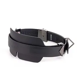 Маска на очі Lockink Luxury Leather Blindfold Kit чорний - мініатюра 2