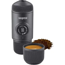 Портативна еспресо-кавоварка Wacaco Nanopresso з чохлом Grey - мініатюра 2