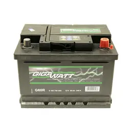 Акумулятор автомобільний GigaWatt 60А (0185756009)