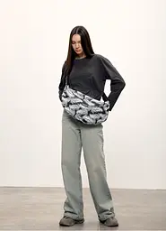 Жіноча сумка Sambag HOBO Bag-glove принт "Palm" 50 х 28 х 5 см (53400720) - мініатюра 3