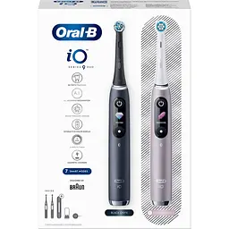 Електрична зубна щітка Oral-B iO Series 9 Duo Black + Onyx/Rose Quartz [123149] - мініатюра 5