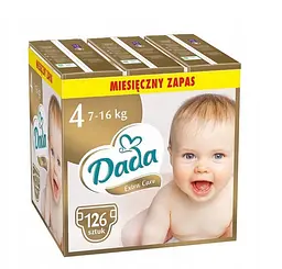 Підгузки Dada Extra Care 4 MAXI 7–16 кг 126 шт (3 ExtraCare4New)
