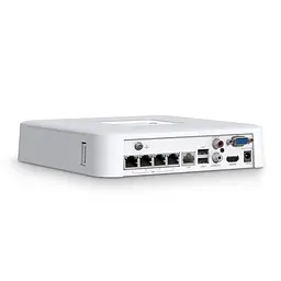 IP-Відеореєстратор TP-Link VIGI NVR1104H-4P, 4 канали Poe, 2xUSB, H265+, 1xHDD, до 16 ТБ, білий - мініатюра 3