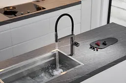 Змішувач для кухні сенсорний з підключенням до фільтру води Nett AG-43 графітовий - мініатюра 7