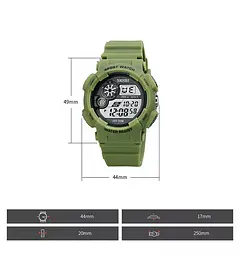 Чоловічий наручний годинник Skmei 1718 (Зелений) - мініатюра 7