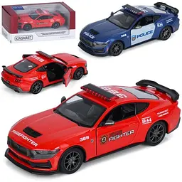 Машинка металева інерційна 1:38 двері відкриваються гума (KT5455WPR)