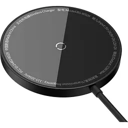 Зарядний пристрій Baseus Simple Mini3 Magnetic Wireless Charger 15W чорний (CCJJ040001) - мініатюра 2