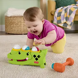 Розвивальна іграшка-сортер Fisher-Price Крокодильчик Катай та стукай (JLB94) - мініатюра 6