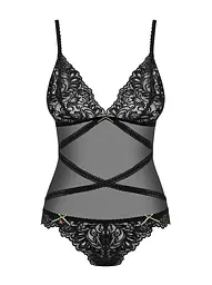 Боді Obsessive Bondea L/XL чорний - мініатюра 4