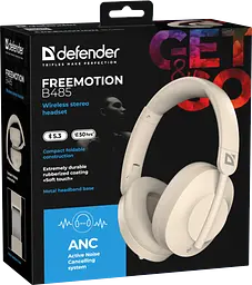 Гарнітура Defender FreeMotion B485 Bluetooth ANC Beige (63485) - мініатюра 9