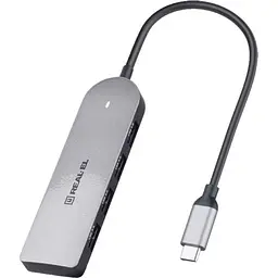 Хаб REAL-EL CQ-415 Space Grey - мініатюра 5