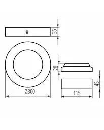 Стельовий світильник Kanlux 33541 Carsa LED 1x24W 4000K 1680Lm IP20 - мініатюра 3