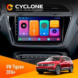 Штатна магнітола Volkswagen Tiguan 2016+ Cyclone C10-001 2x32 CPL Cyclone (НФ-00004596)