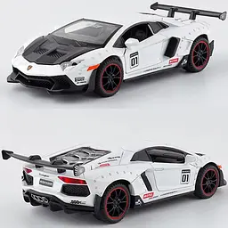 Колекційна металева модель автомобіля TK Group Lamborghini Aventador LP700-4 у широкому обвісі з інерцією, світлом та звуком 1:32 - мініатюра 4