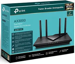 Маршрутизатор TP-Link ARCHER AX55 AX3000 4xGE LAN 1xGE WAN MU-MIMO OFDMA - мініатюра 4