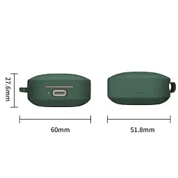 Чохол для навушників BeCover Silicon для Xiaomi Redmi Buds 6 Active Dark Green (712014) - мініатюра 2