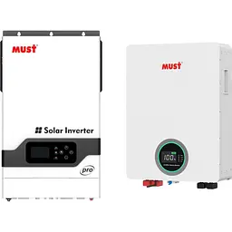 Система зберігання енергії Must PH18-5248 PRO 48V 5.2kW + 1 АКБ LP16-48200 10.2kWh (51.2V/200Ah/10240Wh) [174087]