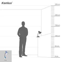 Лампа настільна Kanlux SUZI HR-60-BL (7152) - мініатюра 3