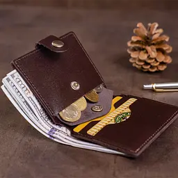 Чоловічий шкіряний гаманець SHVIGEL 10х8,5х1 см acs0015042 - мініатюра 8