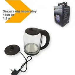 Електричний чайник Goldteller MG-06 1.8 л 1500 Вт чорний (MG-06 BLACK_360) - мініатюра 5