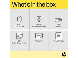 Мышь HP 250 Dual Black (6V2J7AA) - миниатюра 5