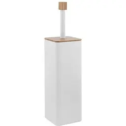 Йоршик для унітазу Yoka Amba White Bamboo PD.AMBA-WHT, Білий матовий