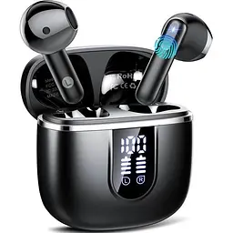 Бездротові Bluetooth 5.4 навушники Cillso H97 з ENC, LED дисплеєм, 40 годин роботи, чорні