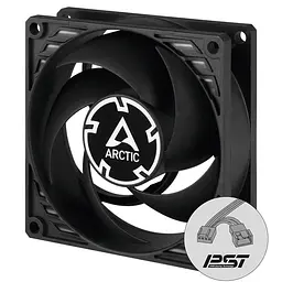 Корпусний вентилятор 80 мм Arctic PWM PST P8 ACFAN00150A Black - мініатюра 2