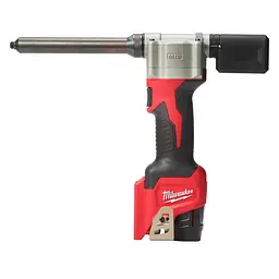 Заклепочник акумуляторний MILWAUKEE, M12 BPRT-0, діаметр заклепок 2,4-4,8мм (каркас, 4 накінечника, ключ, картонне пакування) - мініатюра 3