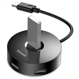 Концентратор Baseus Round Box Type-C на Usb 3.0 + 3Usb 2.0 CAHub-G01 - мініатюра 2