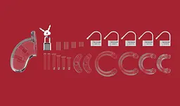 Пояс вірності для чоловіків ManCage 01 Chastity Cage прозорий - мініатюра 5