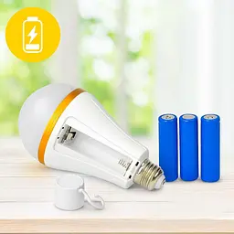 Лампа світлодіодна з акумулятором E27 New Emergency lamp 3x18650, смарт-лампочка — аварійна лампа