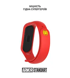 Ремінець ArmorStandart Superhero Edition для Xiaomi Mi Band 7/6/5 Iron Man Red (ARM57109) - мініатюра 3