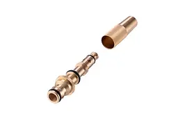Набір для поливу латунний Intertool Storm 1 насадка 1/2" × 1 адаптер 1/2 та 3/4" × 2 конектори 1/2 - мініатюра 3