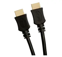 Кабель HDMI (M) – HDMI (M), 1.5 м, чорний, Tecro, V1.4 (LX 01-50)