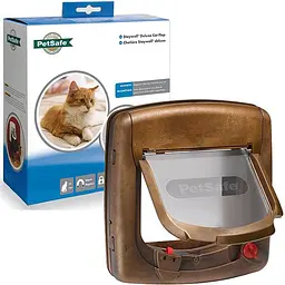 PetSafe Staywell Петсейф Стейвел Едванс дверці для котів до 7 кг з програмним ключем під дерево