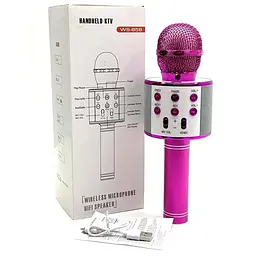Караоке Мікрофон-колонка WS858 Pink - мініатюра 4
