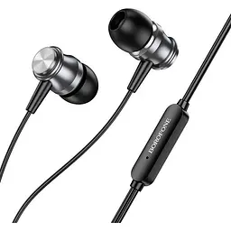 Навушники Borofone Platinum металеві універсальні earphones with microphone BM75 білі - мініатюра 3